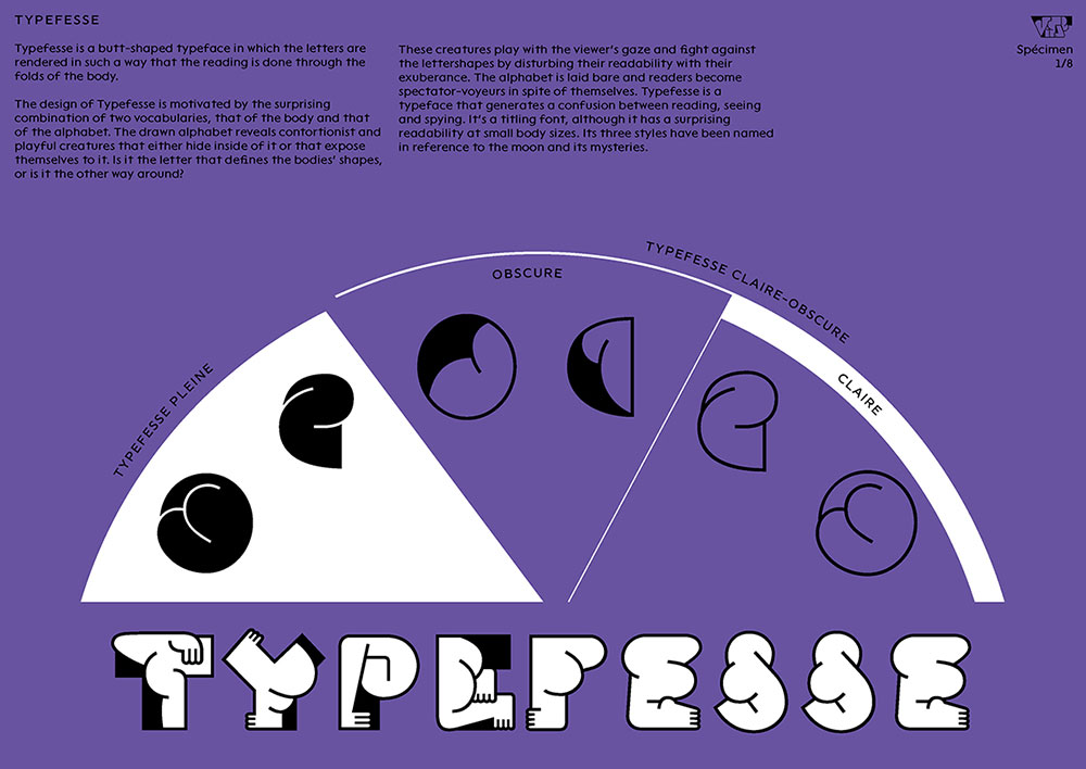 【Typefesse】一种有趣的屁股形状的英文字体