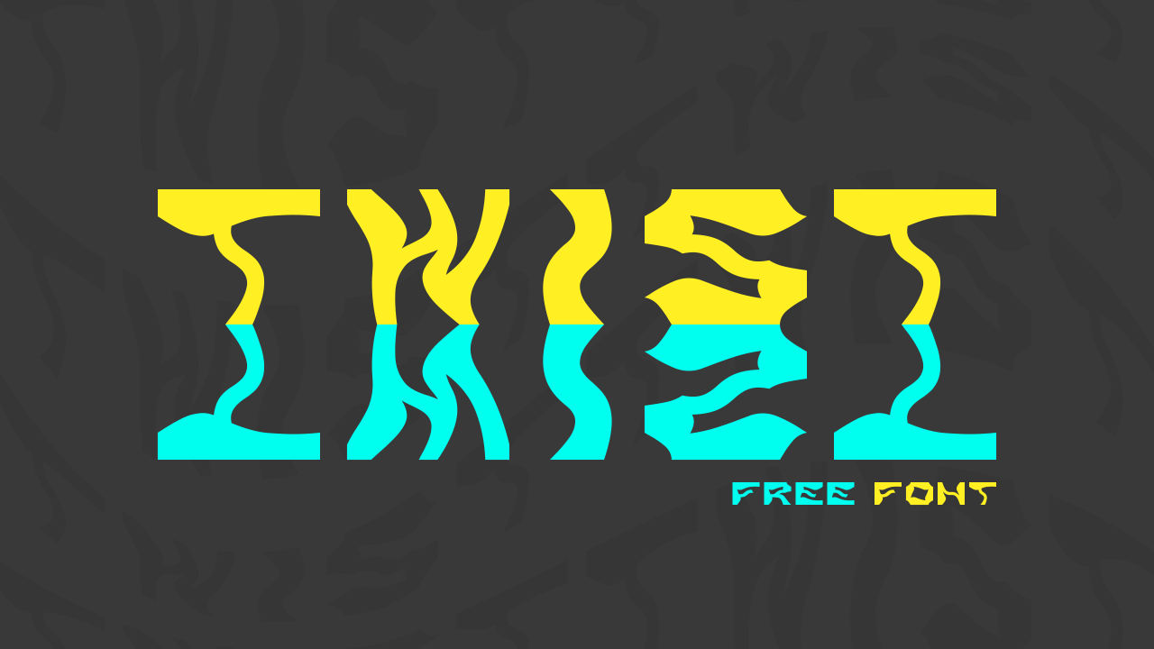 【TwistTwist】CC0协议免费英文字体,包含164个字形