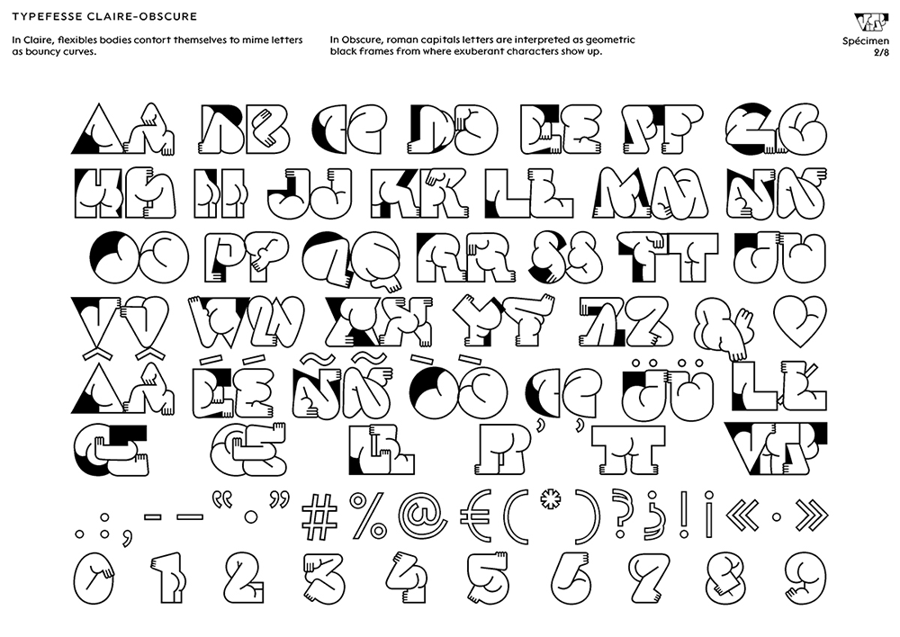 【Typefesse】一种有趣的屁股形状的英文字体