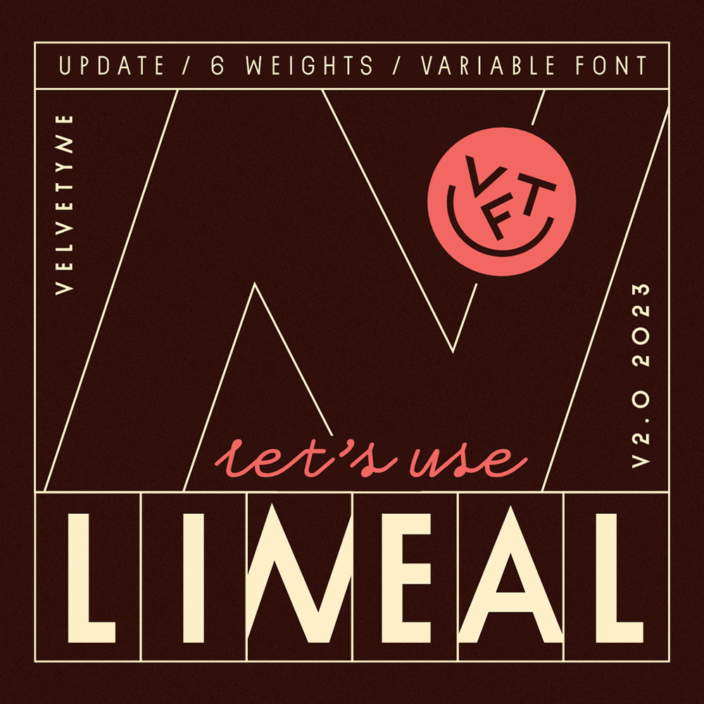 【Lineal】灵感来自一首歌曲的免费英文字体