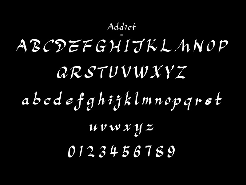 【Addict Script One】手写风格,oldstyle罗马正体衬线元素