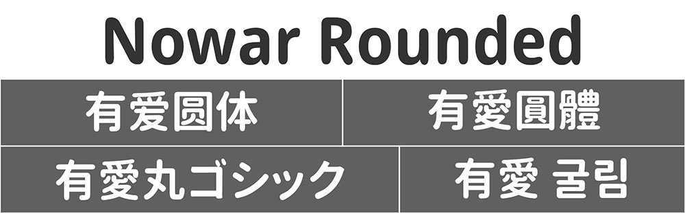 【有爱圆体】魔兽世界字体包,要爱,不要魔兽