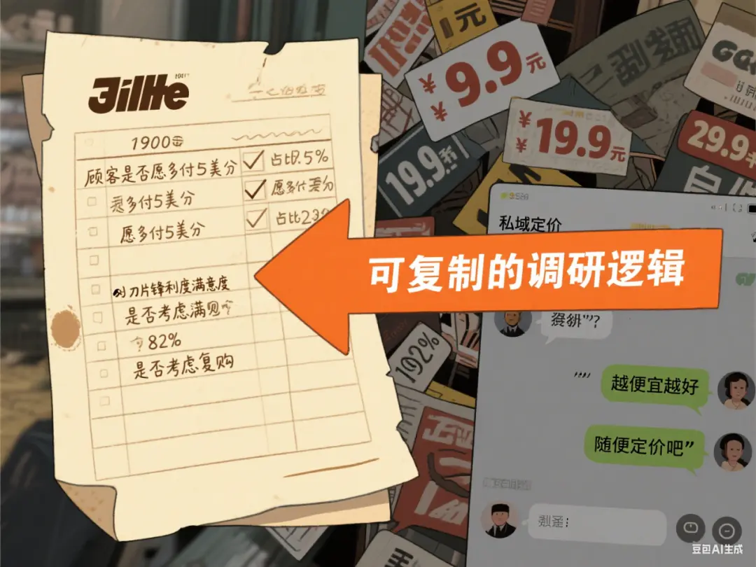 从吉列剃须刀到你的私域：支付意愿调研的5个轻量方法