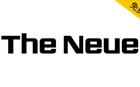 【The Neue】一种基于芝加哥自由运动的开源字体