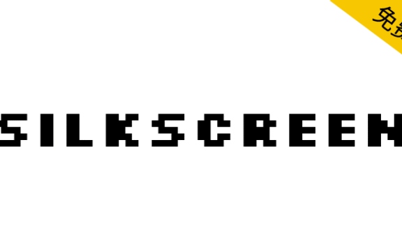 【Silkscreen】具有复古风格的小字号像素英文字体