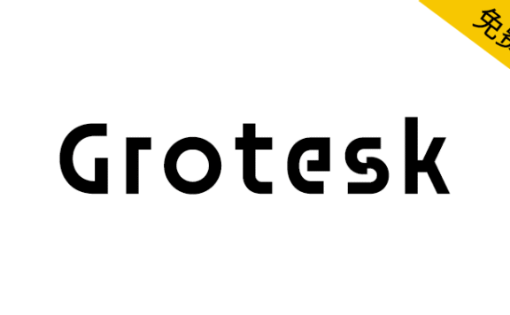 【Grotesk】一种有着非常大间距的几何无衬线字体