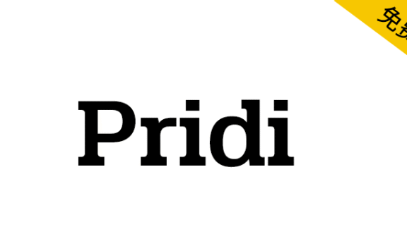 【Pridi】一种粗体衬线拉丁文和循环泰文字体