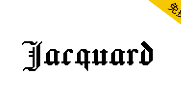 【Jacquard】来源维多利亚时期的针织复兴字体